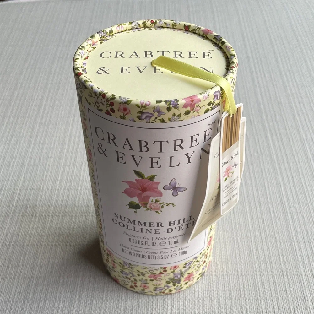 Crabtree & Evelyn Summer Hill fragrance oil hand cream set
